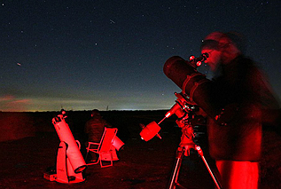 At our dark sky site